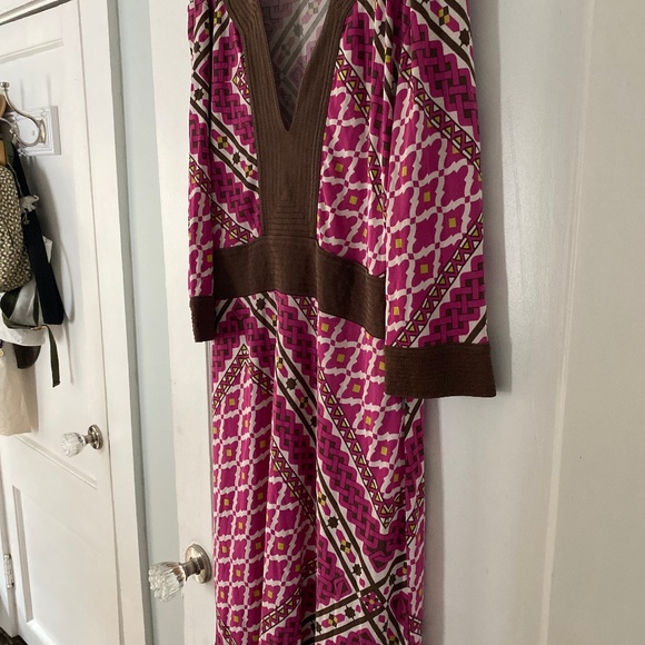 Tory Burch Geometric Paisley Silk Dress - Picture 1 of 3
